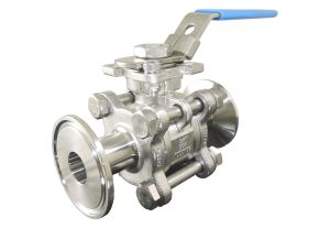 1.5" Tri-Clover 3-Piece Ball Valve