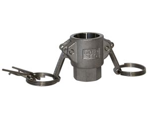 1/2" Female Coupler x 1/2" Female NPT Thread (Type D Camlock)