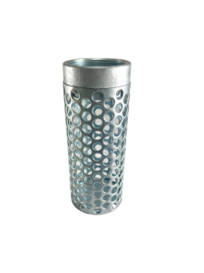thumbnail image 2 of 1.5 Inch Round Hole Suction Hose Strainer - Plated Steel, Powder Coated Yellow - For Water Pumps & Suction Hoses 2 of 6