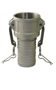 Female Coupler x Hose Shank with Crimp Collar (Type C Camlock)