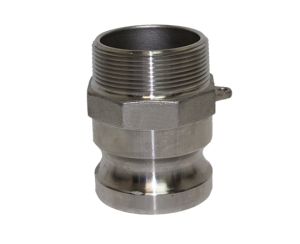 2 1/2" Male Camlock x 2 1/2" Male NPT Thread (Type F Adapter)
