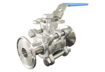 1" Tri-Clamp 3-Piece Ball Valve (Reduced Port)