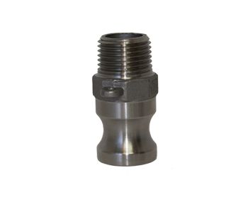 1/2" Male Adapter x 1/2" Male NPT Thread (Type F Camlock)