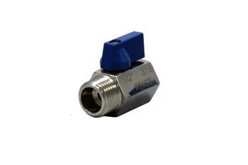 1/2" Mini Ball Valve (Male x Female Thread)
